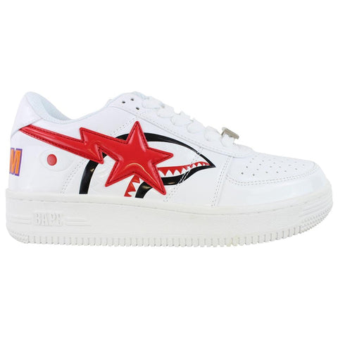 Bapesta Red Shark Face Blanc