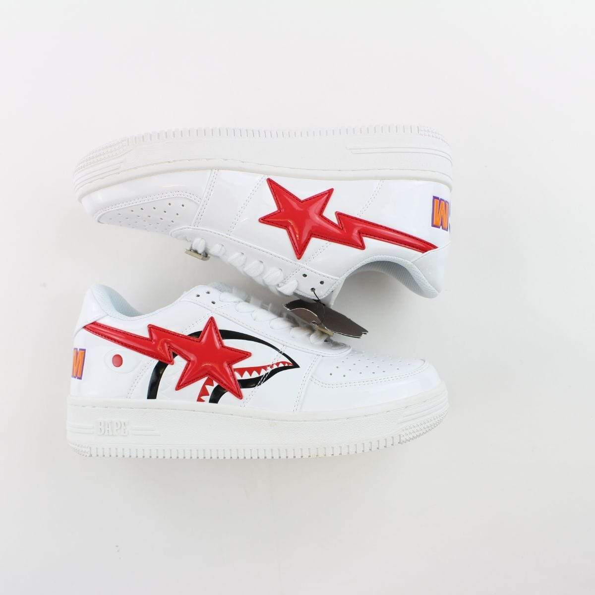 Bapesta Red Shark Face White - SaruGeneral