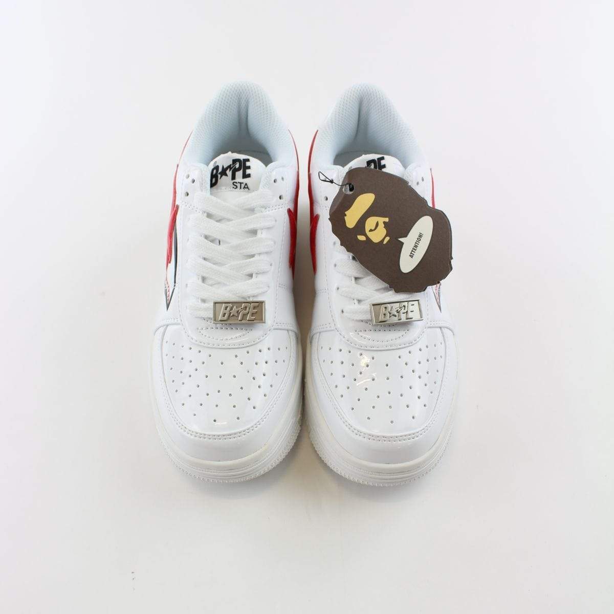 Bapesta Red Shark Face White - SaruGeneral