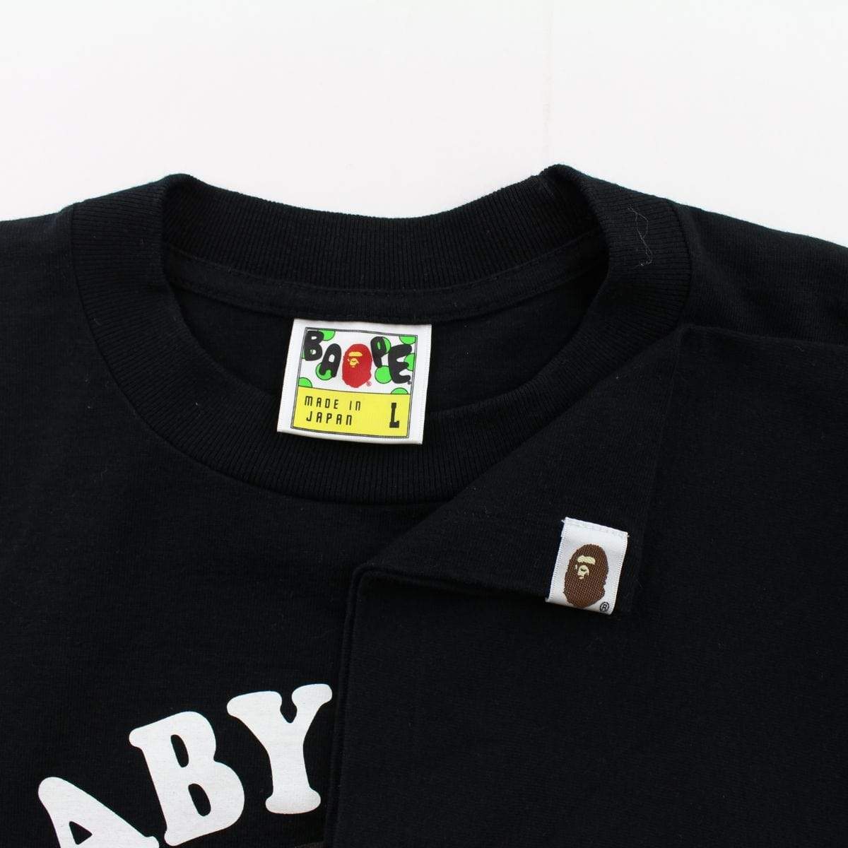 Bape Baby Milo ABC Green Camo Fish Tee Black - SaruGeneral