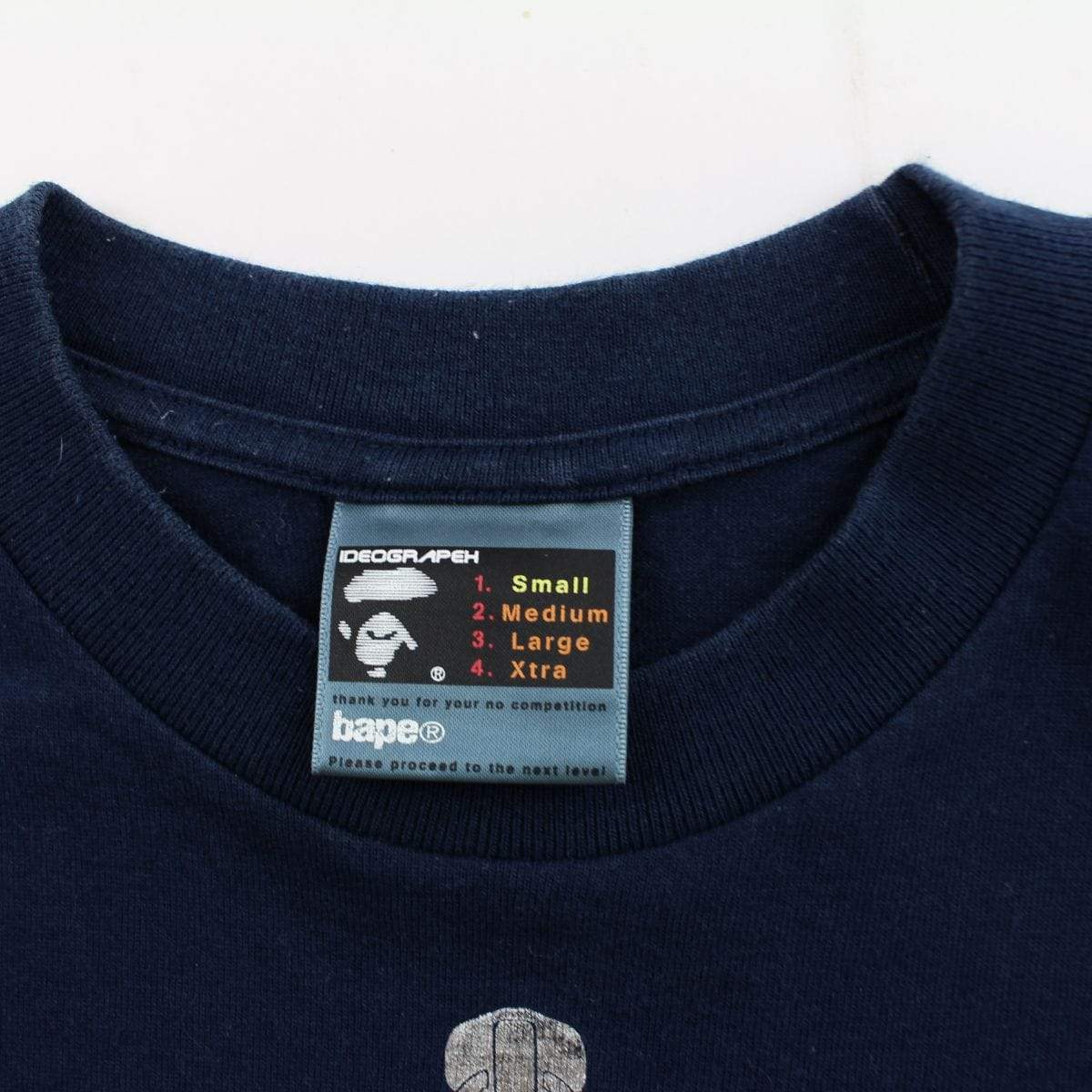 bape green shark face tee navy - SaruGeneral