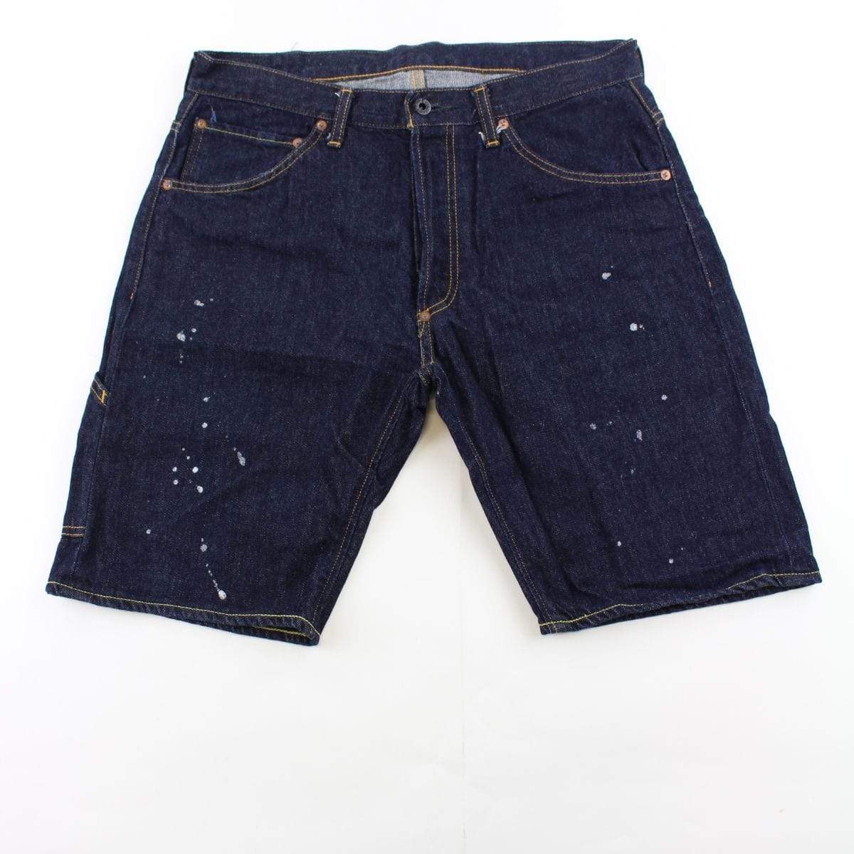 Bape Big Ape Paint Drip Denim Shorts - SaruGeneral