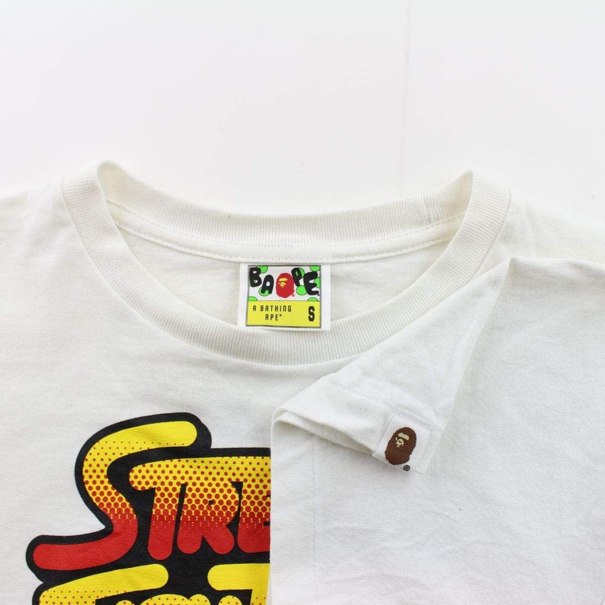 Bape x Street Fighter Logo Tee White - SaruGeneral