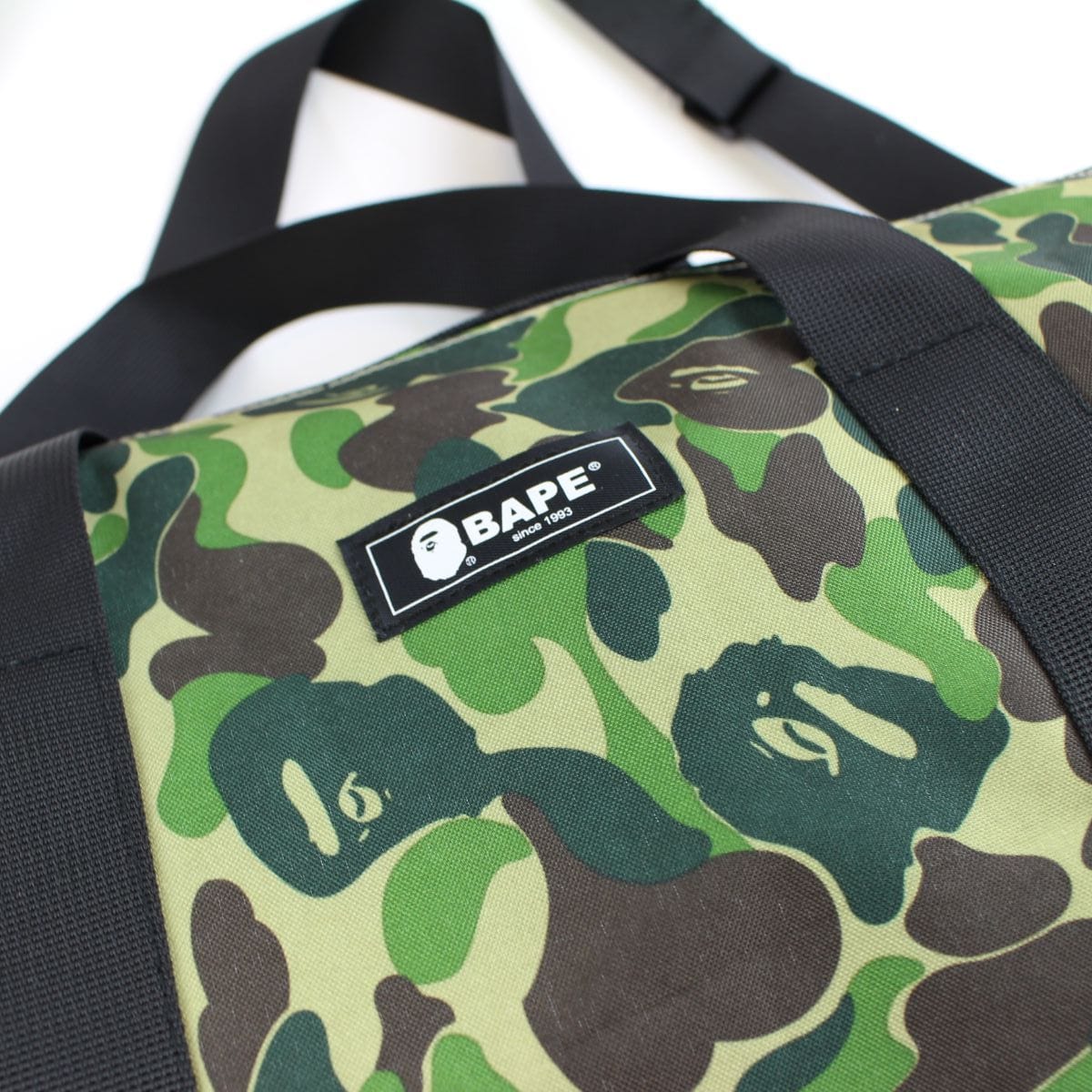 bape abc green camo duffle bag - SaruGeneral