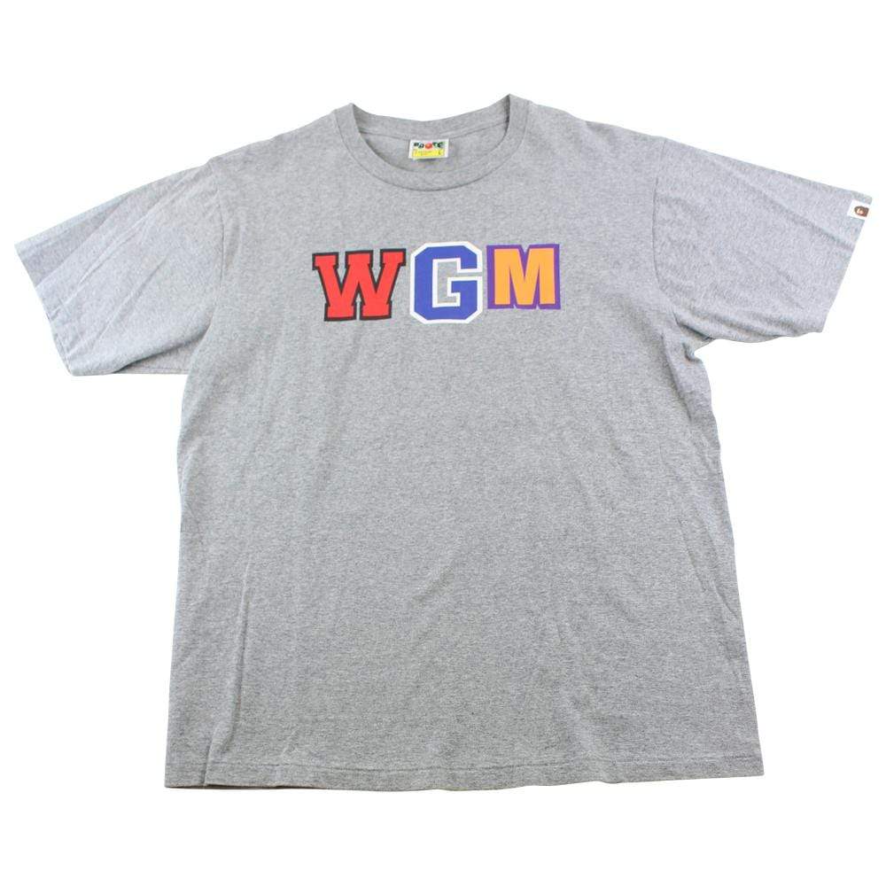 Bape WGM Shark Face Tee Grey - SaruGeneral