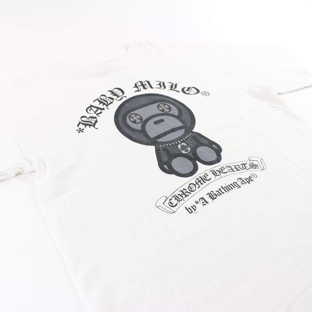 Bape x Chrome Hearts Baby Milo Logo Tee Black - SaruGeneral