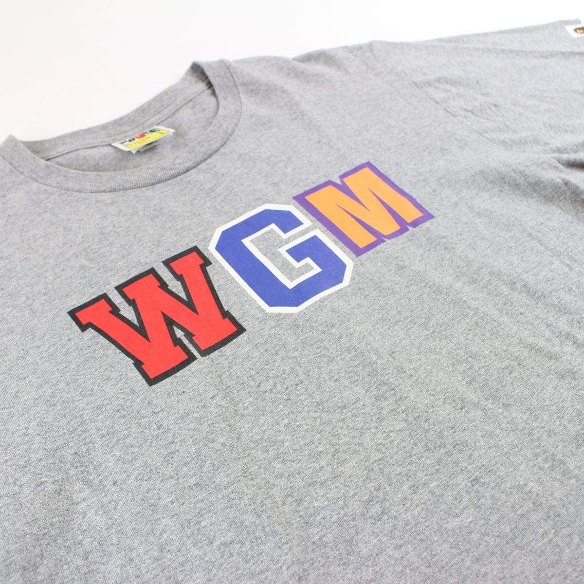 Bape WGM Shark Face Tee Grey - SaruGeneral