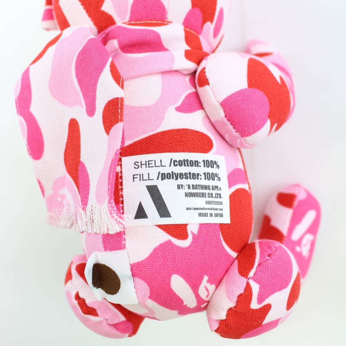 bape pink camo teddy bear early 00's - SaruGeneral