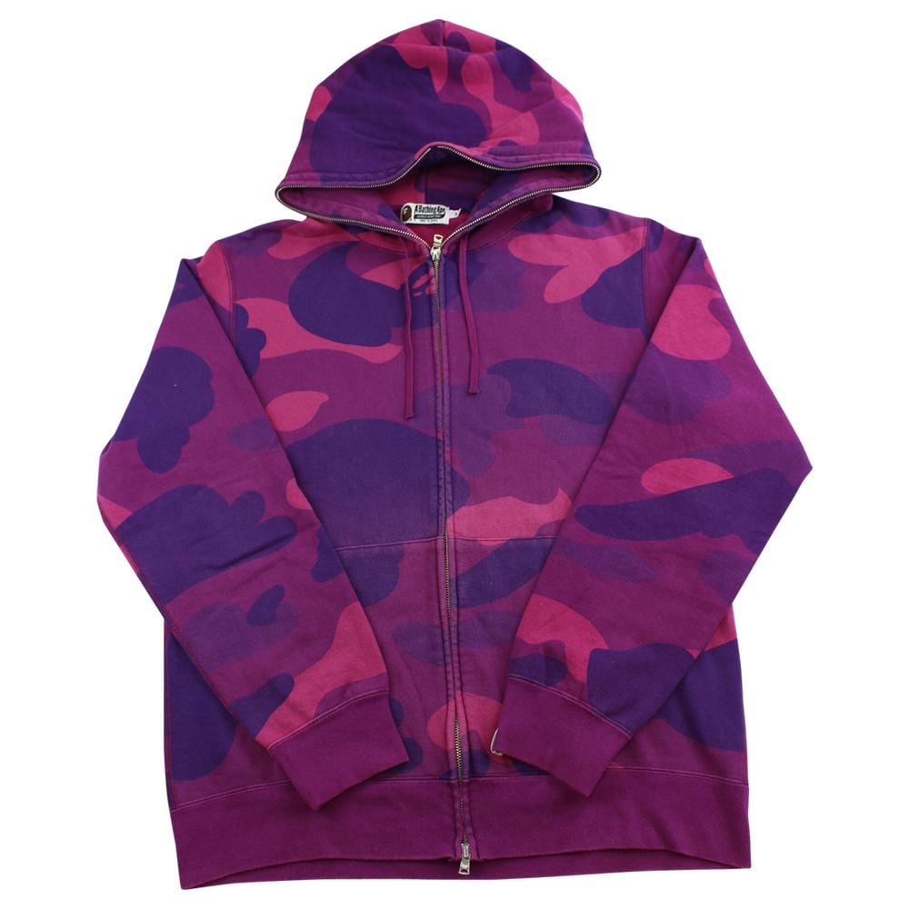 bape purple camo full zip - SaruGeneral