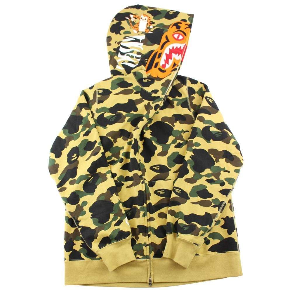 Bape 1st Yellow Camo Tiger Hoodie - SaruGeneral