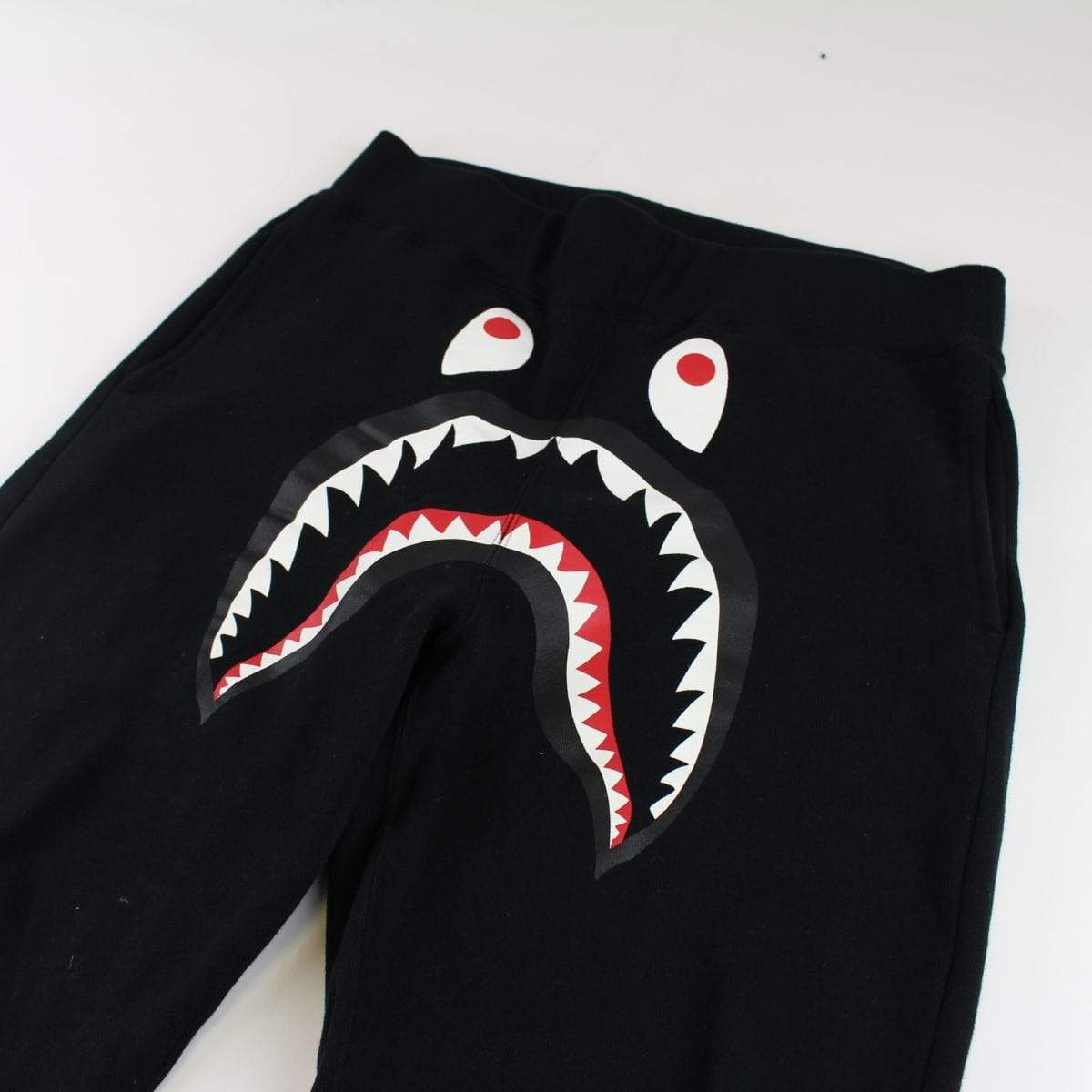 Bape Shark Face Purple Camo Pocket Joggers Black - SaruGeneral
