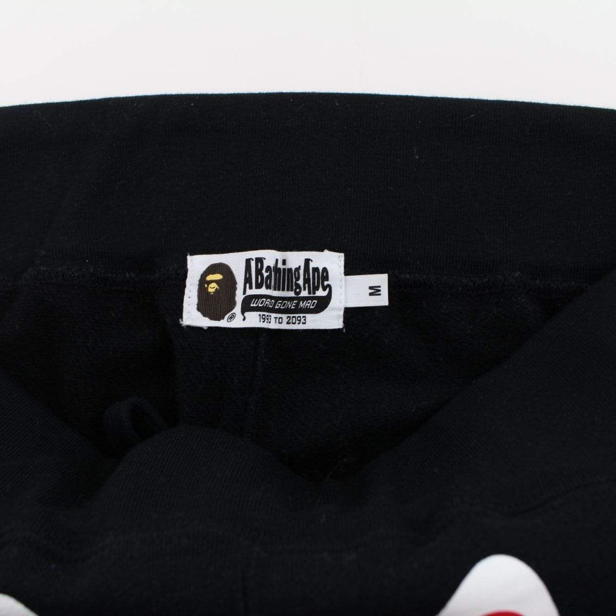 Bape Shark Face Purple Camo Pocket Joggers Black - SaruGeneral
