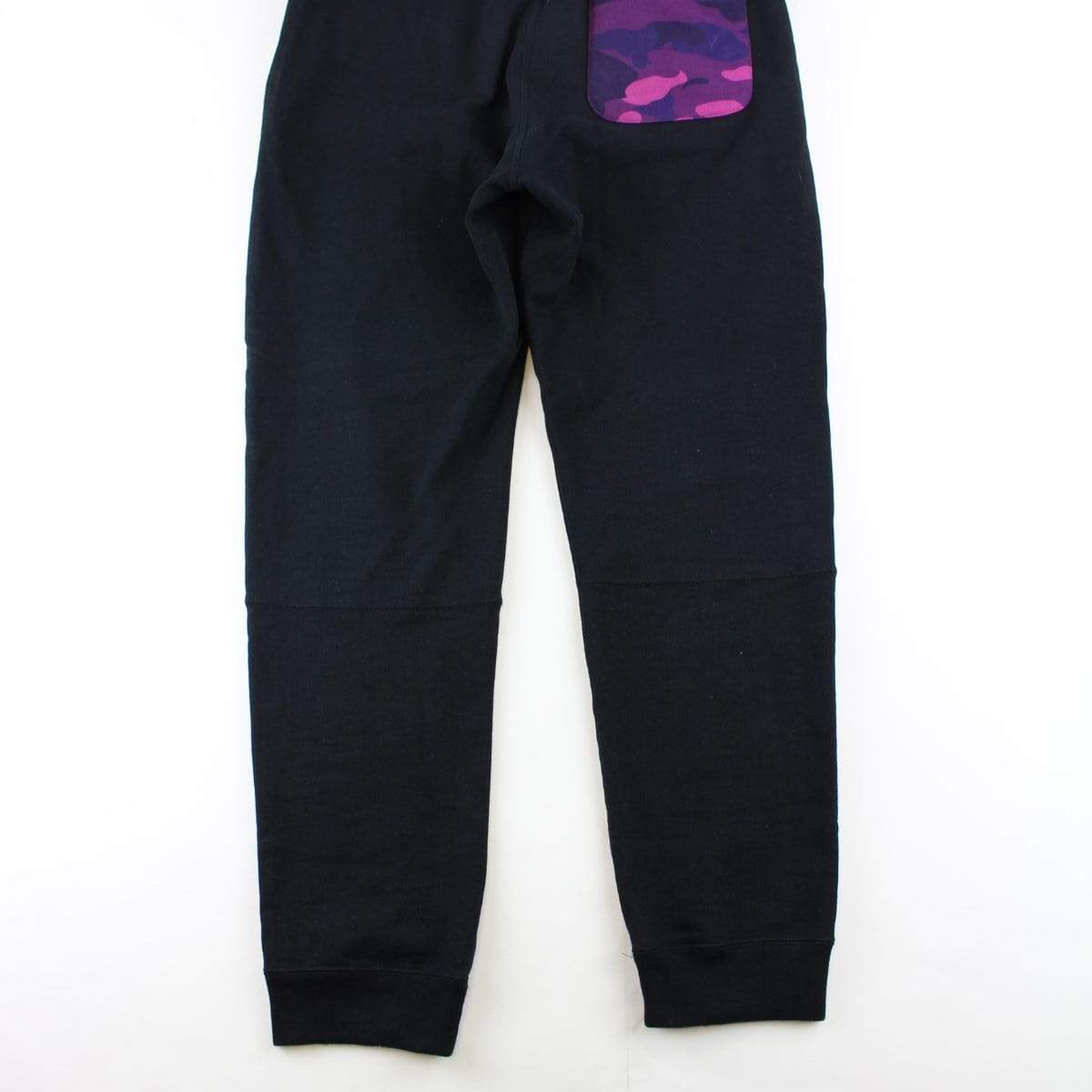 Bape Shark Face Purple Camo Pocket Joggers Black - SaruGeneral