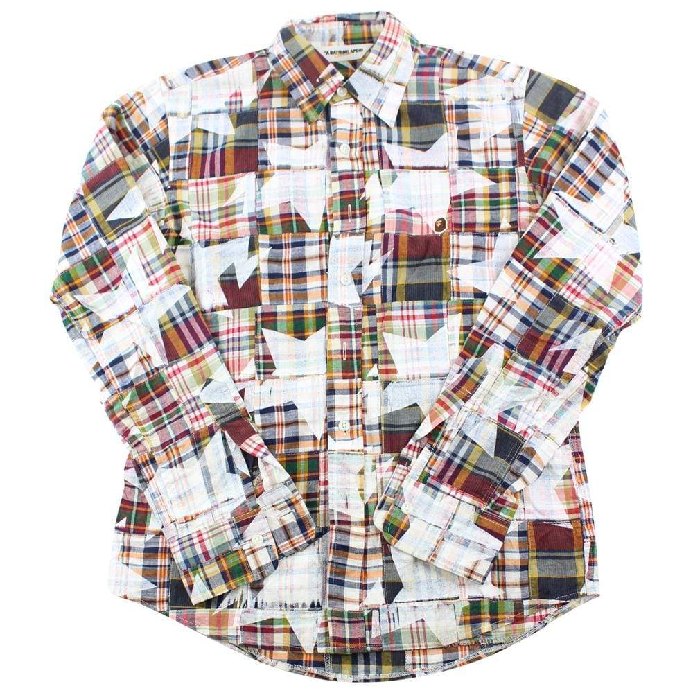 Bape plaid Bapesta All Over Print Shirt - SaruGeneral