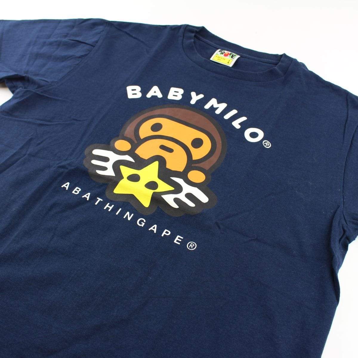 Bape baby Milo Star Tee Navy - SaruGeneral