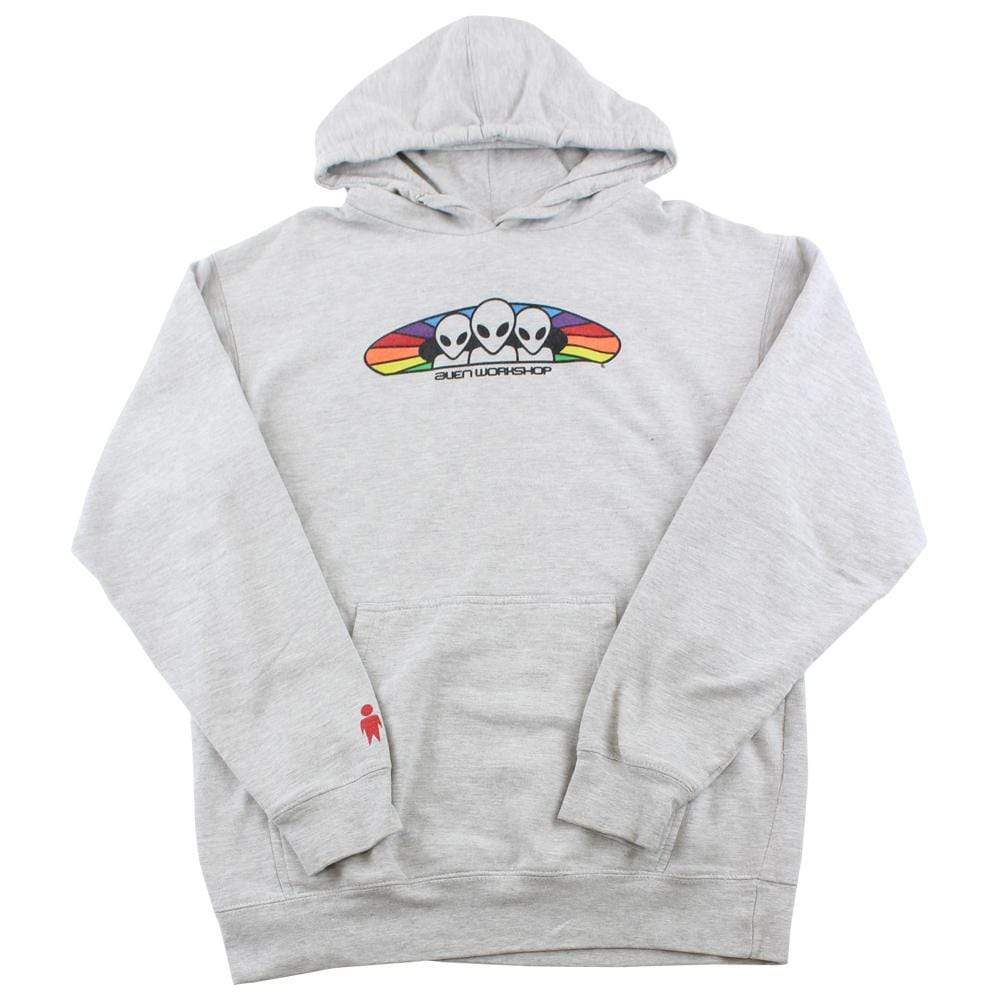 Alien Workshop Multi Colour Logo Hoodie Grey - SaruGeneral