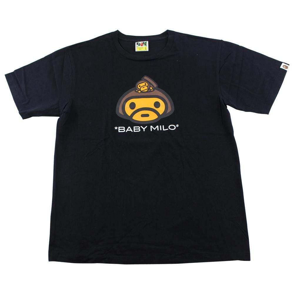 Bape Baby Milo in Milo Head Tee Black - SaruGeneral
