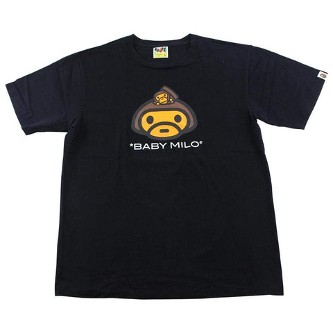T-shirt Bape Baby Milo avec tête de Milo, noir