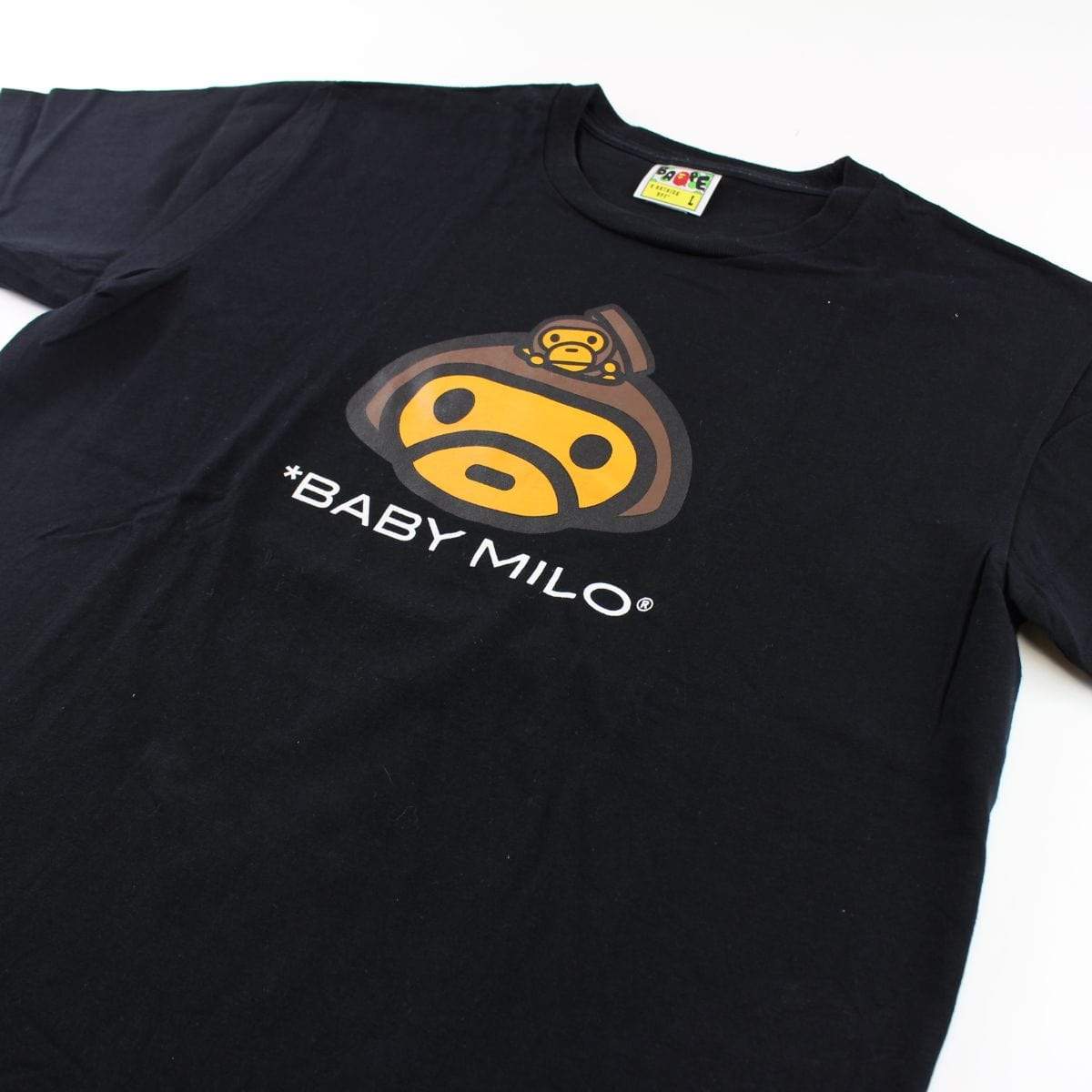 Bape Baby Milo in Milo Head Tee Black - SaruGeneral