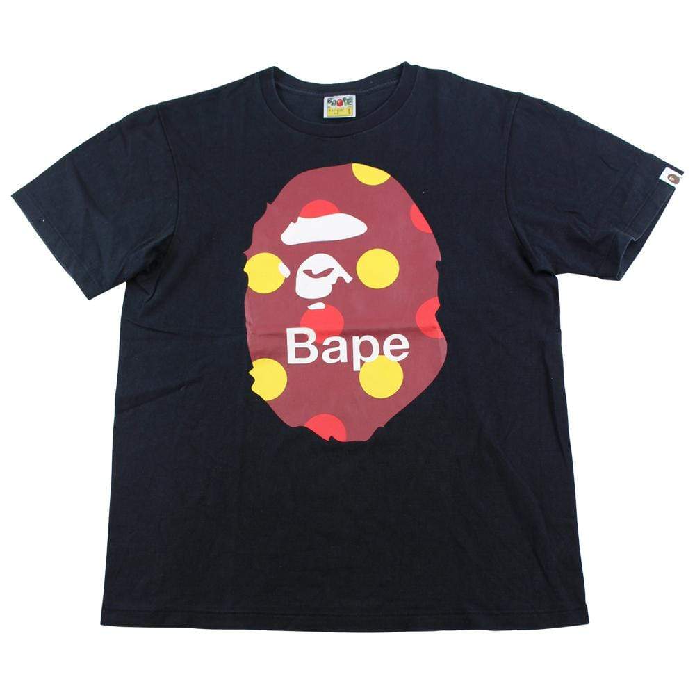 Bape Spots Big Ape Logo Tee Black - SaruGeneral