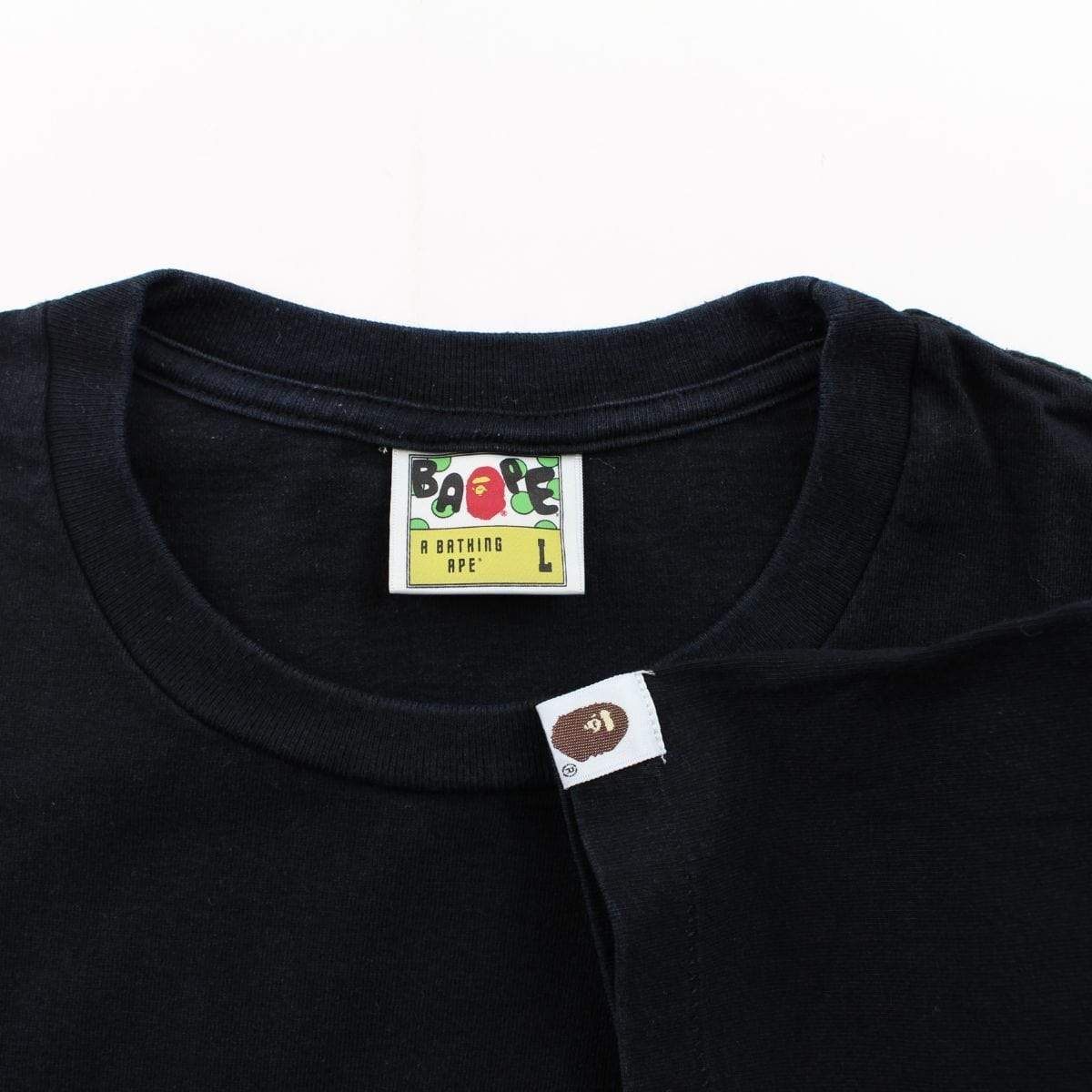Bape Purple Camo Ape Face Tee Black - SaruGeneral