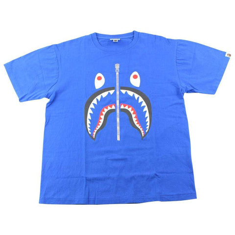 T-shirt Bape Black Shark Face bleu