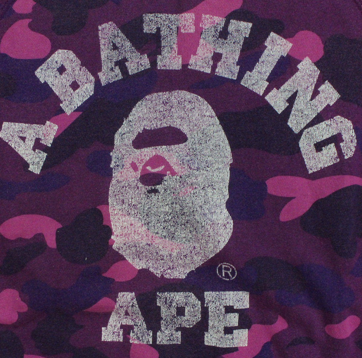 Bape Purple Camo Reversible crewneck - SaruGeneral