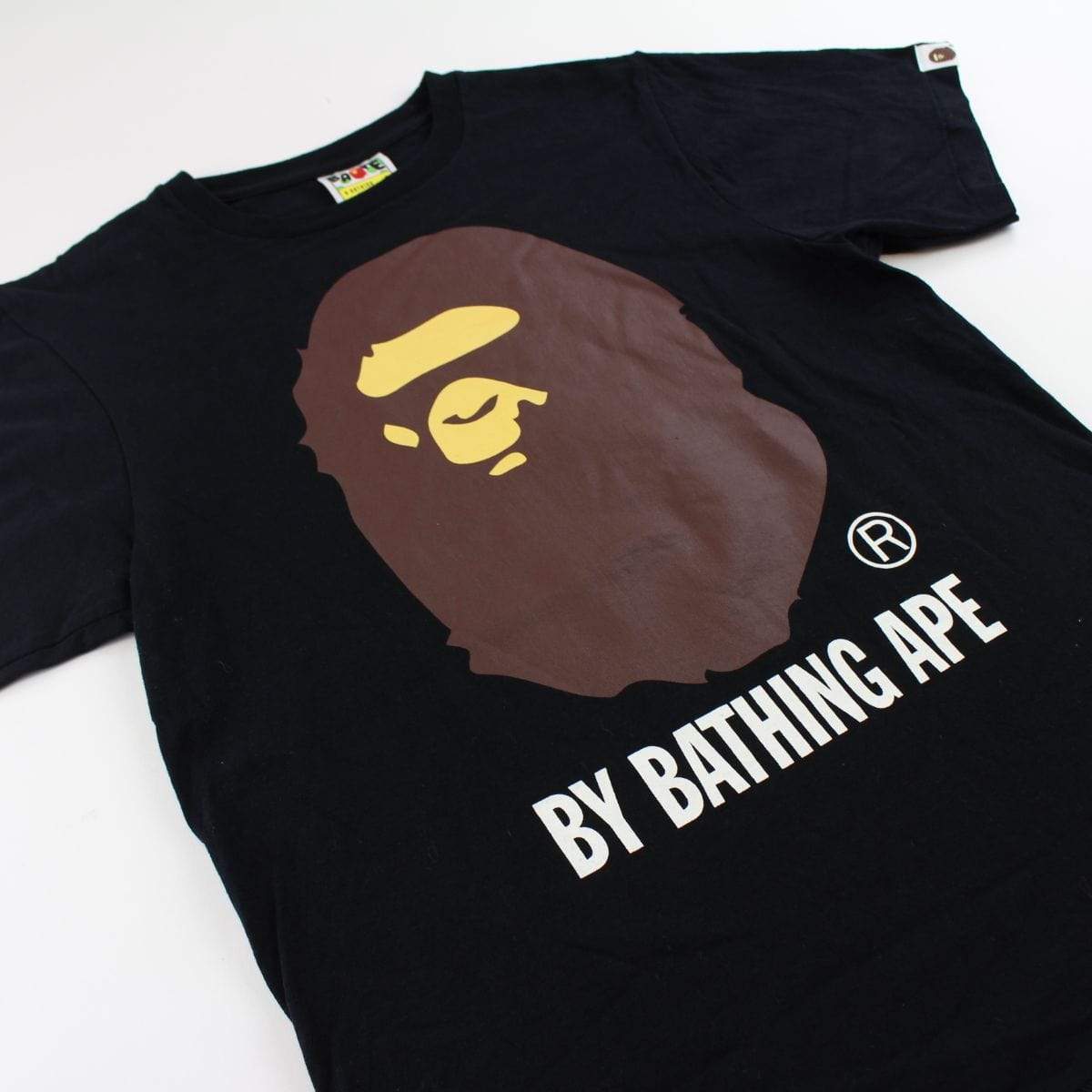 Bape Original Big Ape Logo Tee Black - SaruGeneral