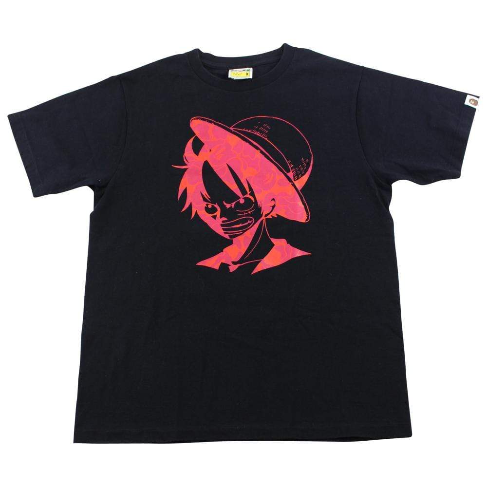 Bape x One Piece Luffy Tee Black - SaruGeneral