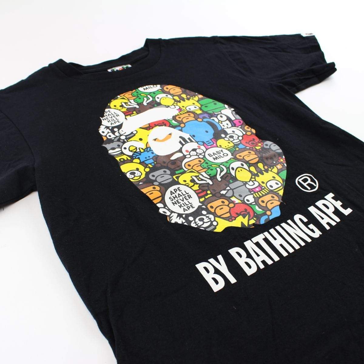 Bape Characters Big Ape Logo Tee Black - SaruGeneral