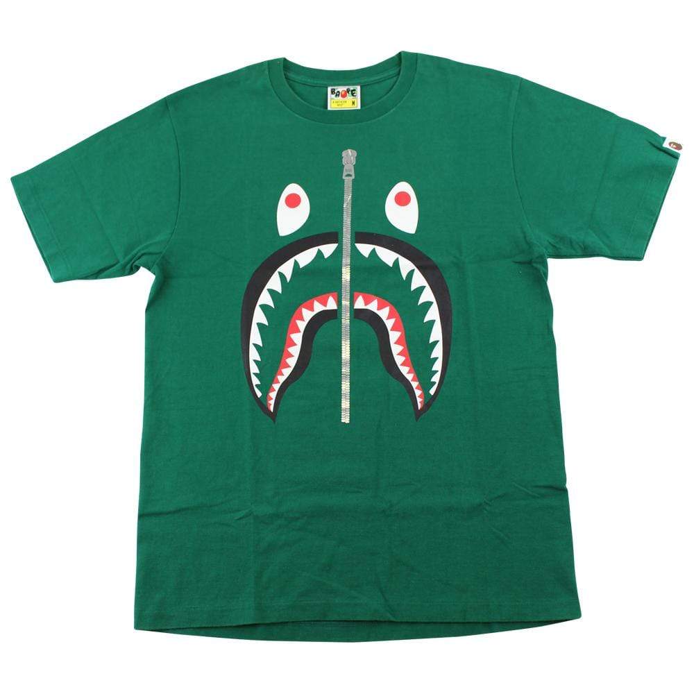 Bape Black Shark Face Tee Green - SaruGeneral