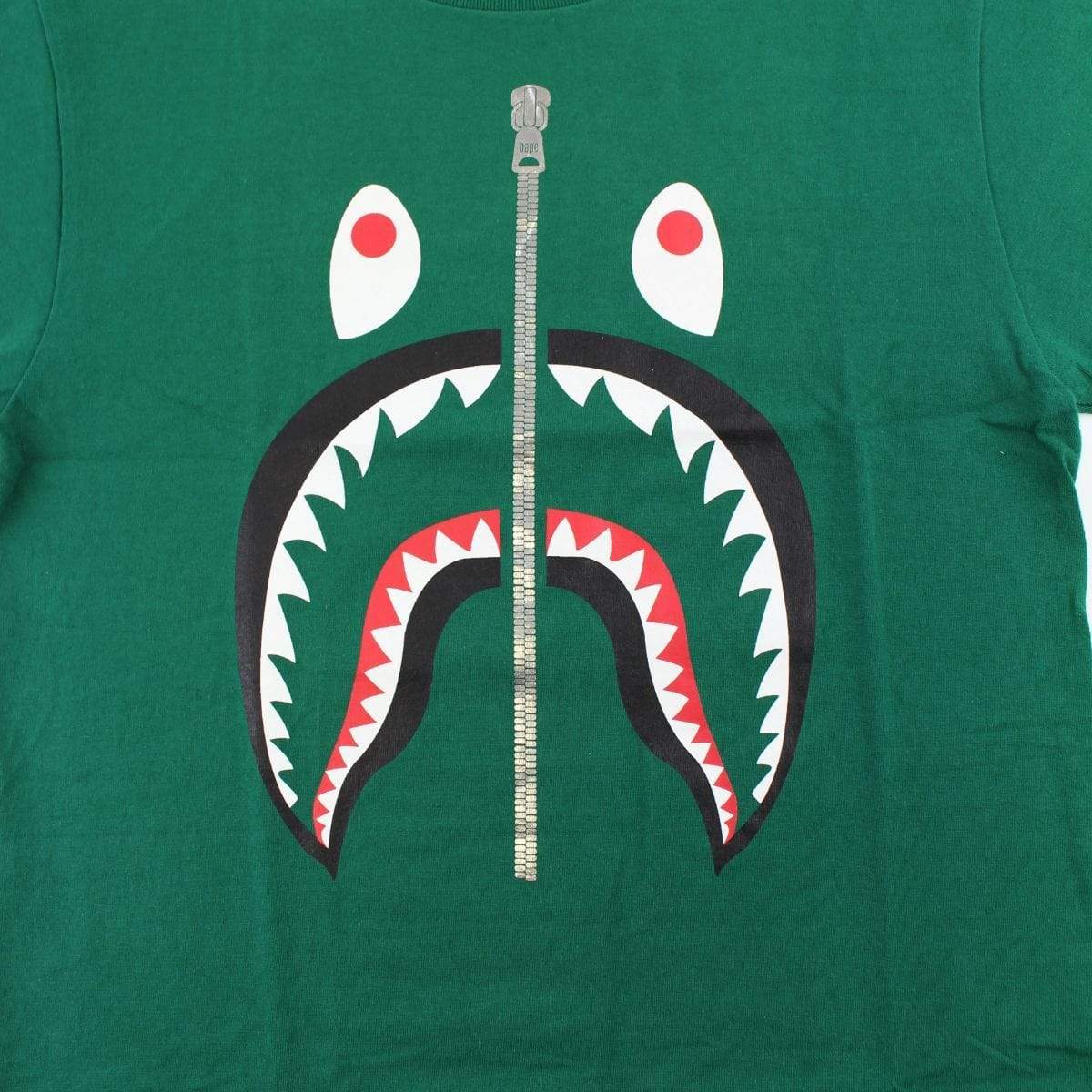 Bape Black Shark Face Tee Green - SaruGeneral