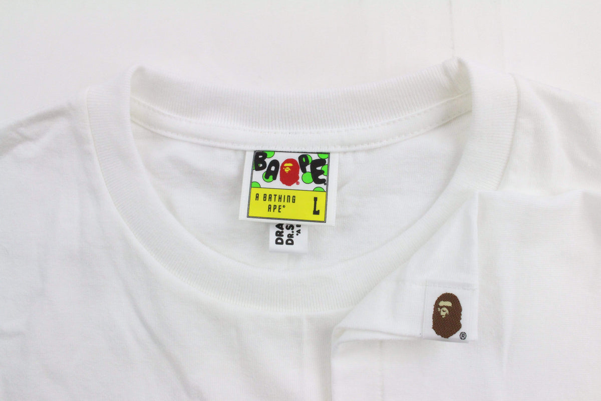 Bape x Dragon Ball Z Dr Slumparale Tee White - SaruGeneral