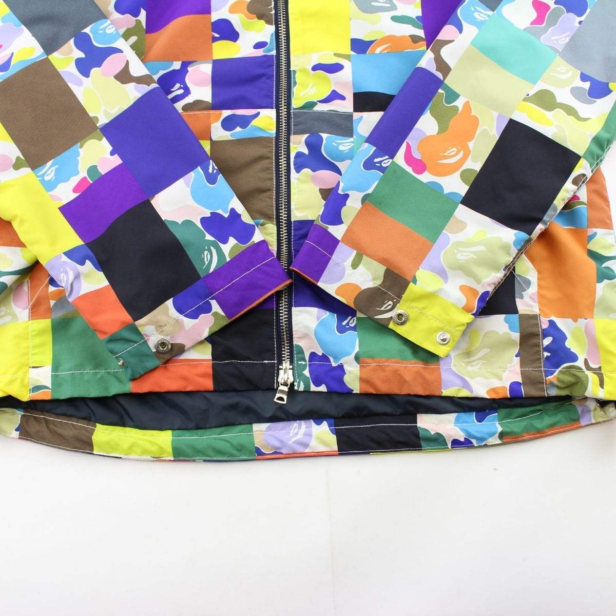 bape patchwork jacket - SaruGeneral