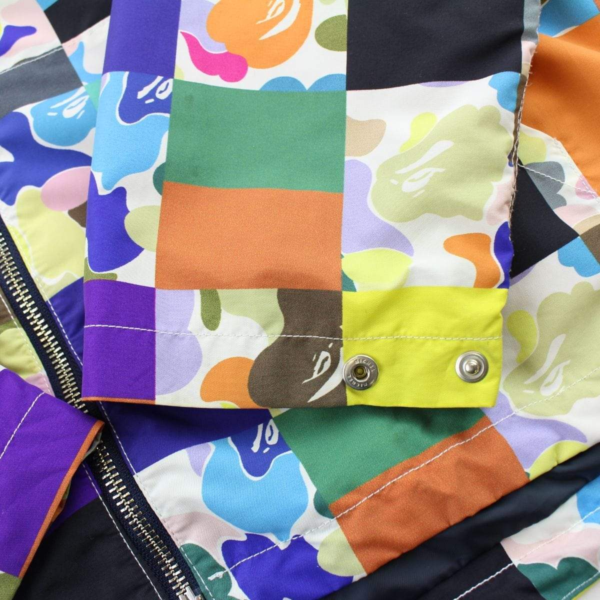 bape patchwork jacket - SaruGeneral