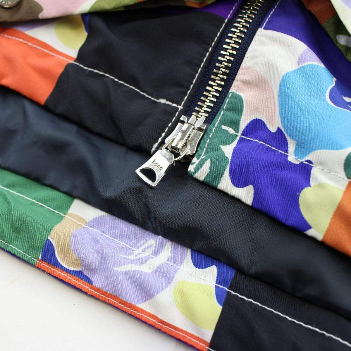 bape patchwork jacket - SaruGeneral
