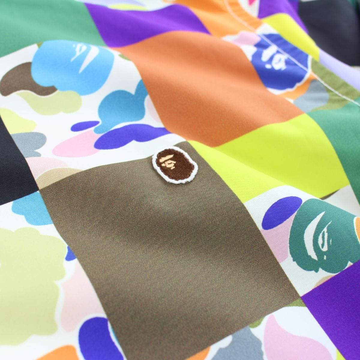 bape patchwork jacket - SaruGeneral