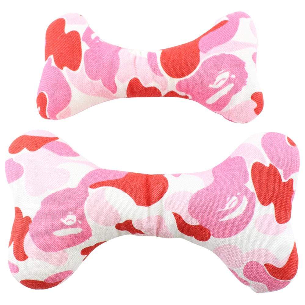 Bape Pink Camo Dog Toy Bone - SaruGeneral