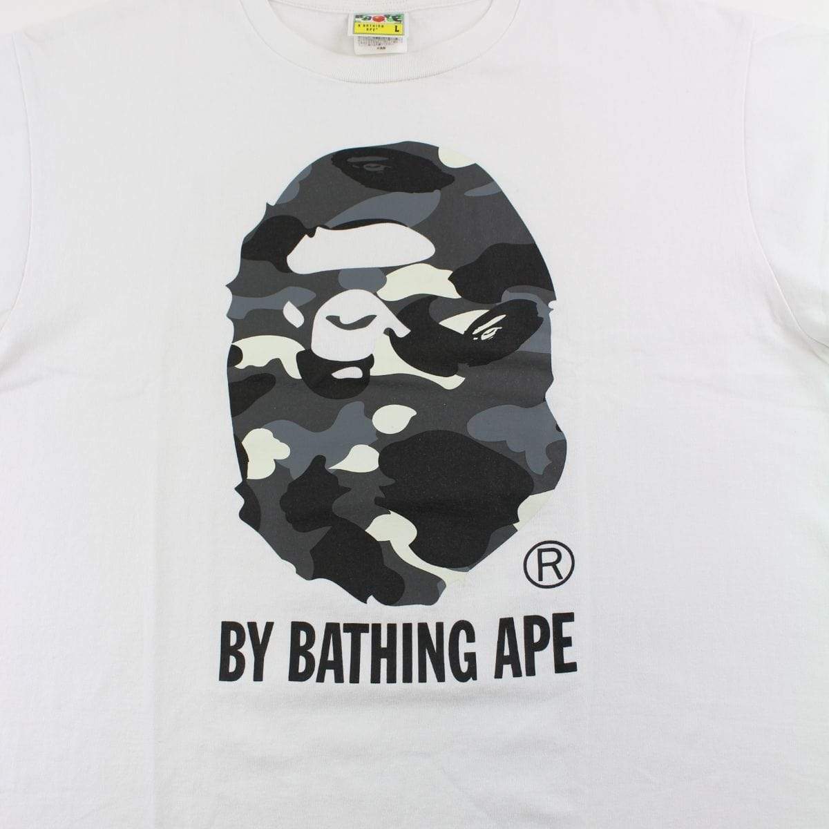 Bape City Camo Big Ape Logo Tee White - SaruGeneral