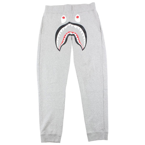 Pantalon de jogging Bape Black Shark Face gris