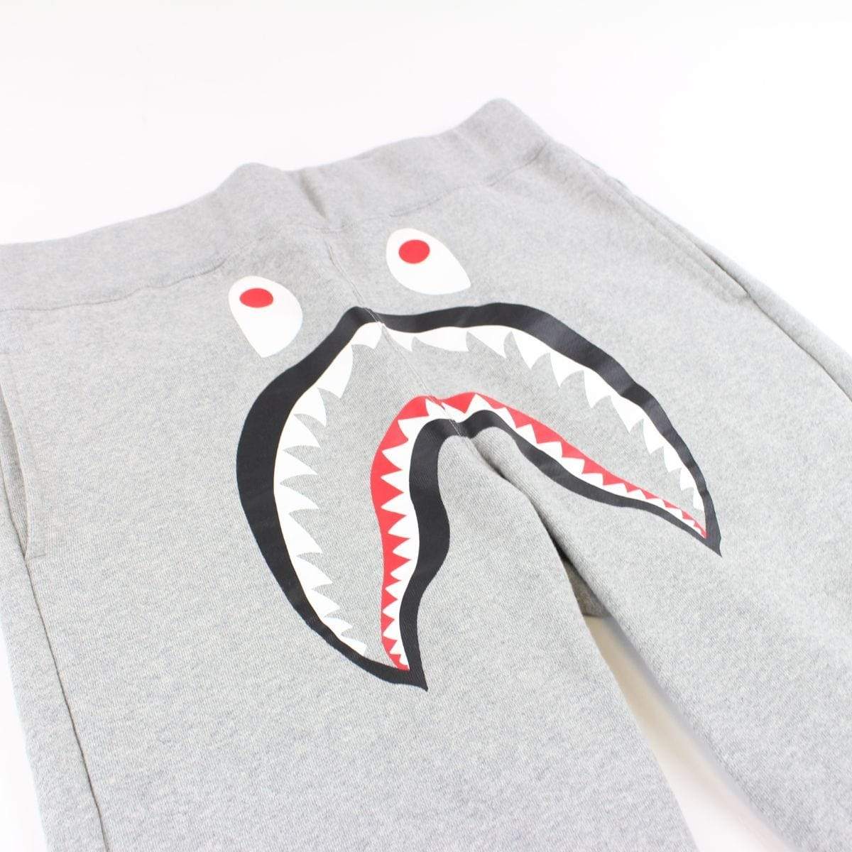 Bape Black Shark Face Joggers Grey - SaruGeneral