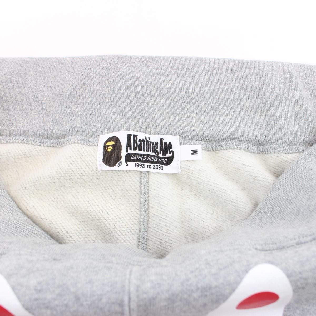 Bape Black Shark Face Joggers Grey - SaruGeneral