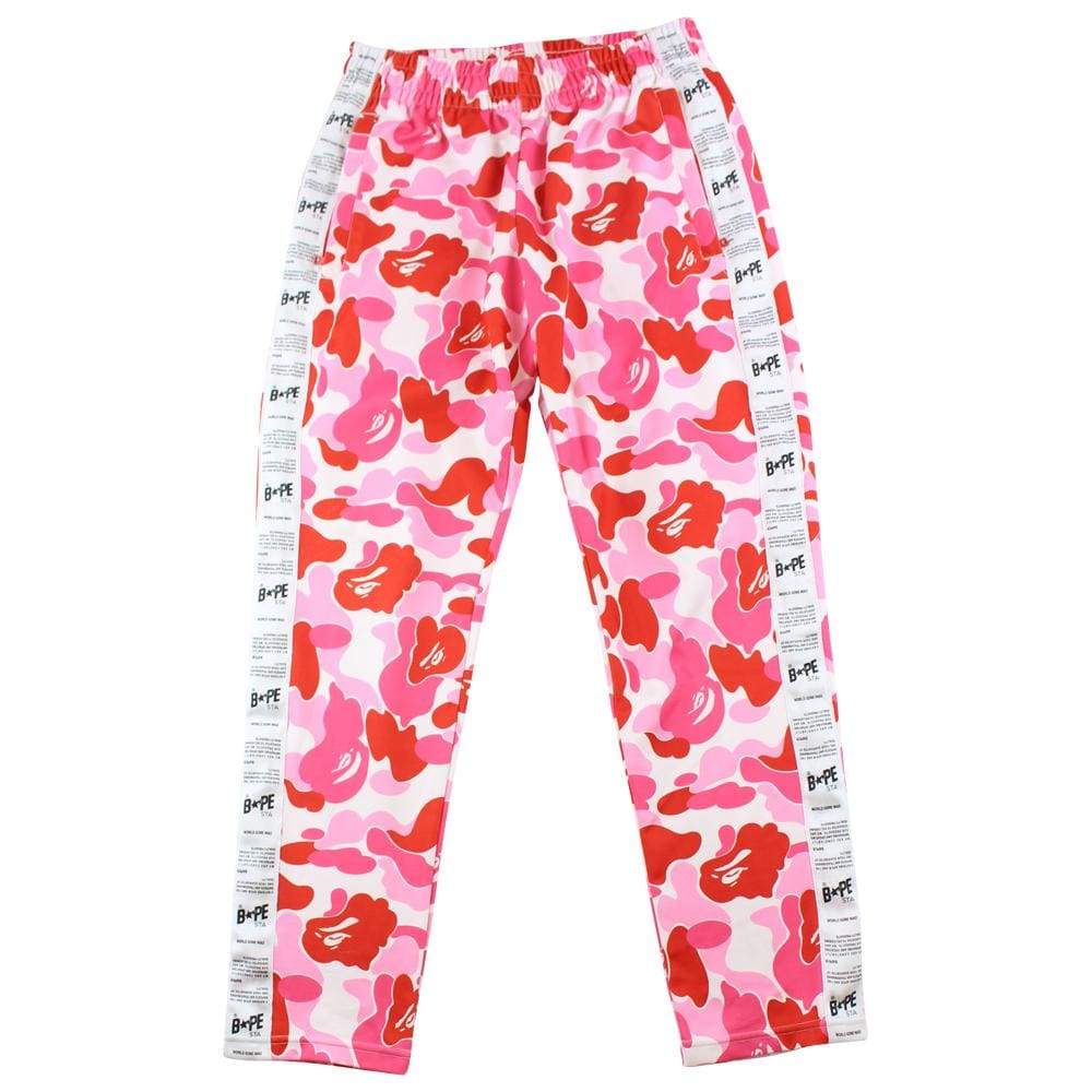Bape Pink Camo track pants - SaruGeneral