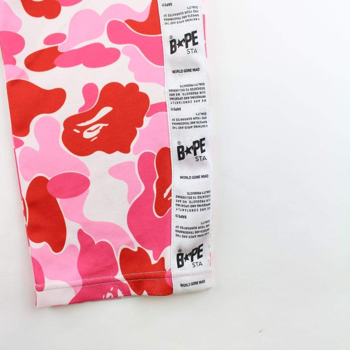 Bape Pink Camo track pants - SaruGeneral