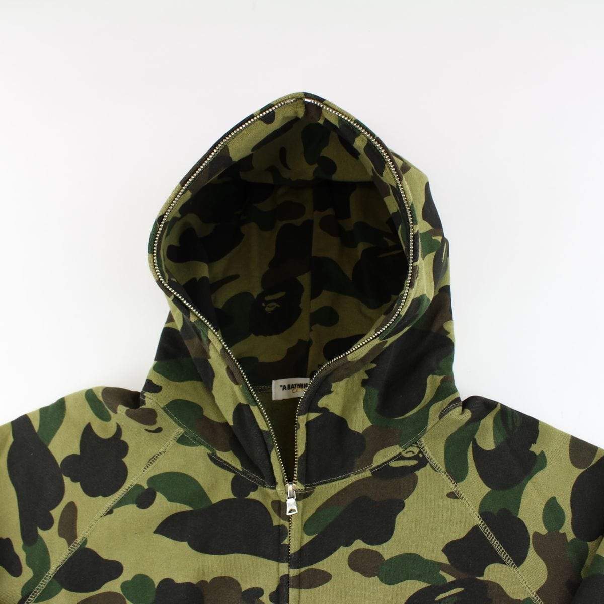 Bape 1st Green Camo Fullzip Hoodie - SaruGeneral