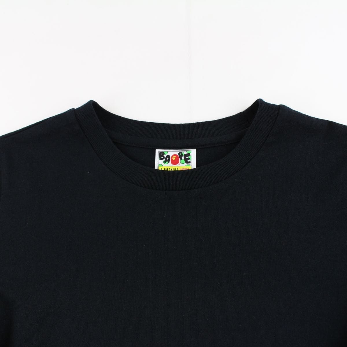 Bape Big Ape Sleeve A.S.N.K.A LS Black - SaruGeneral
