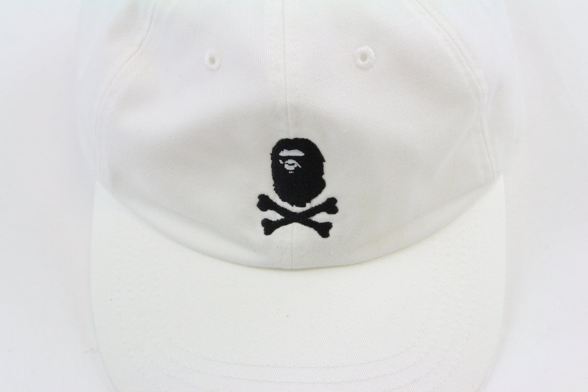 Bape Pirate Store Crossbones Cap White - SaruGeneral