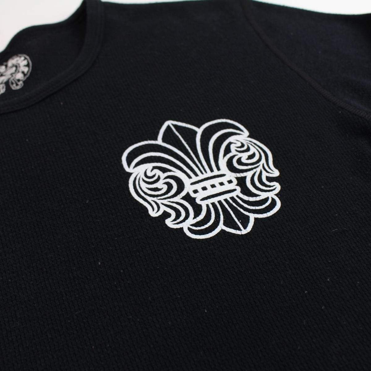 chrome hearts side logo waffle ls black - SaruGeneral