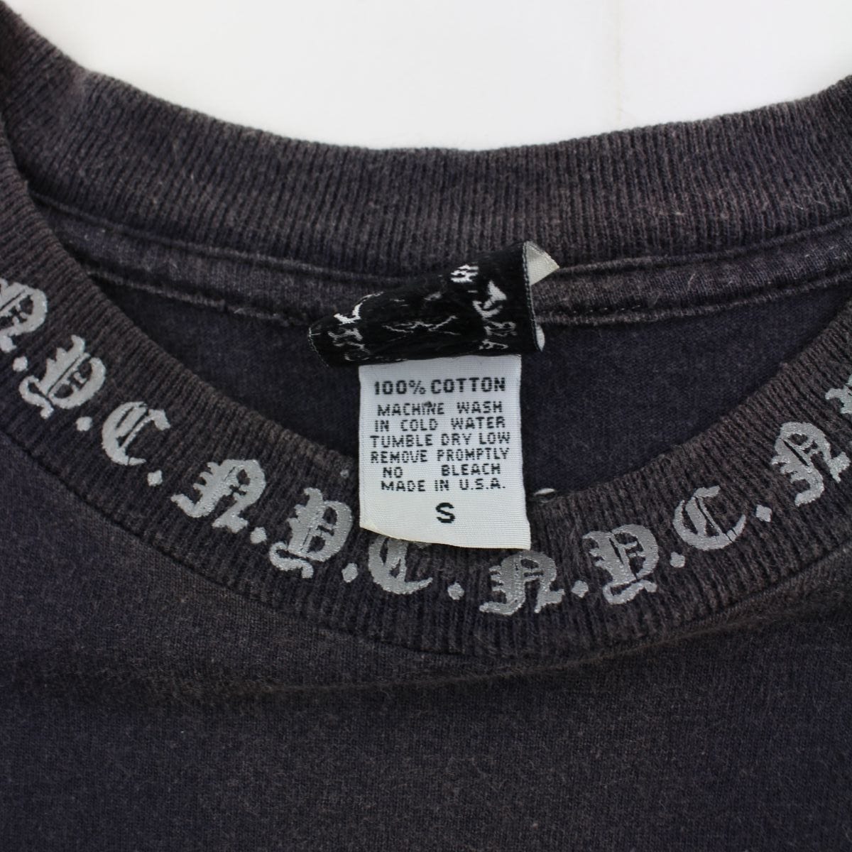 chrome hearts neck print tee black - SaruGeneral