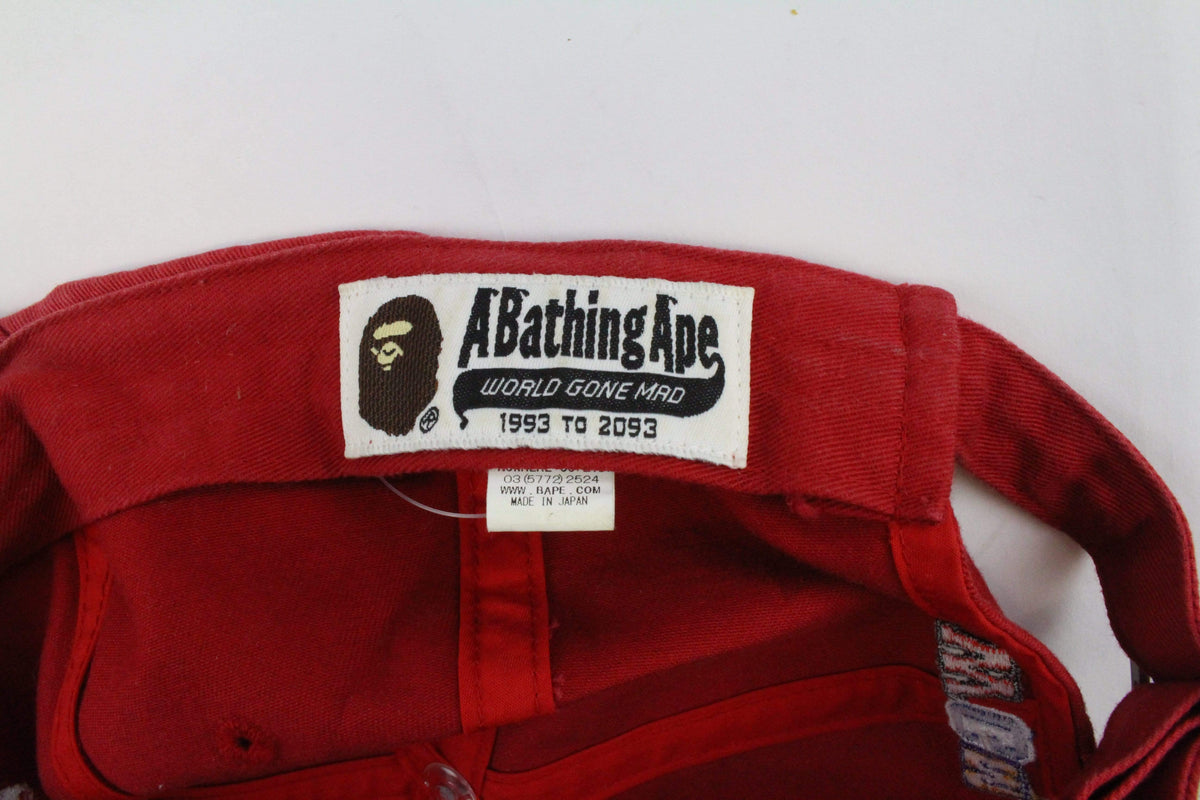 Bape Shark Logo Cap Red - SaruGeneral